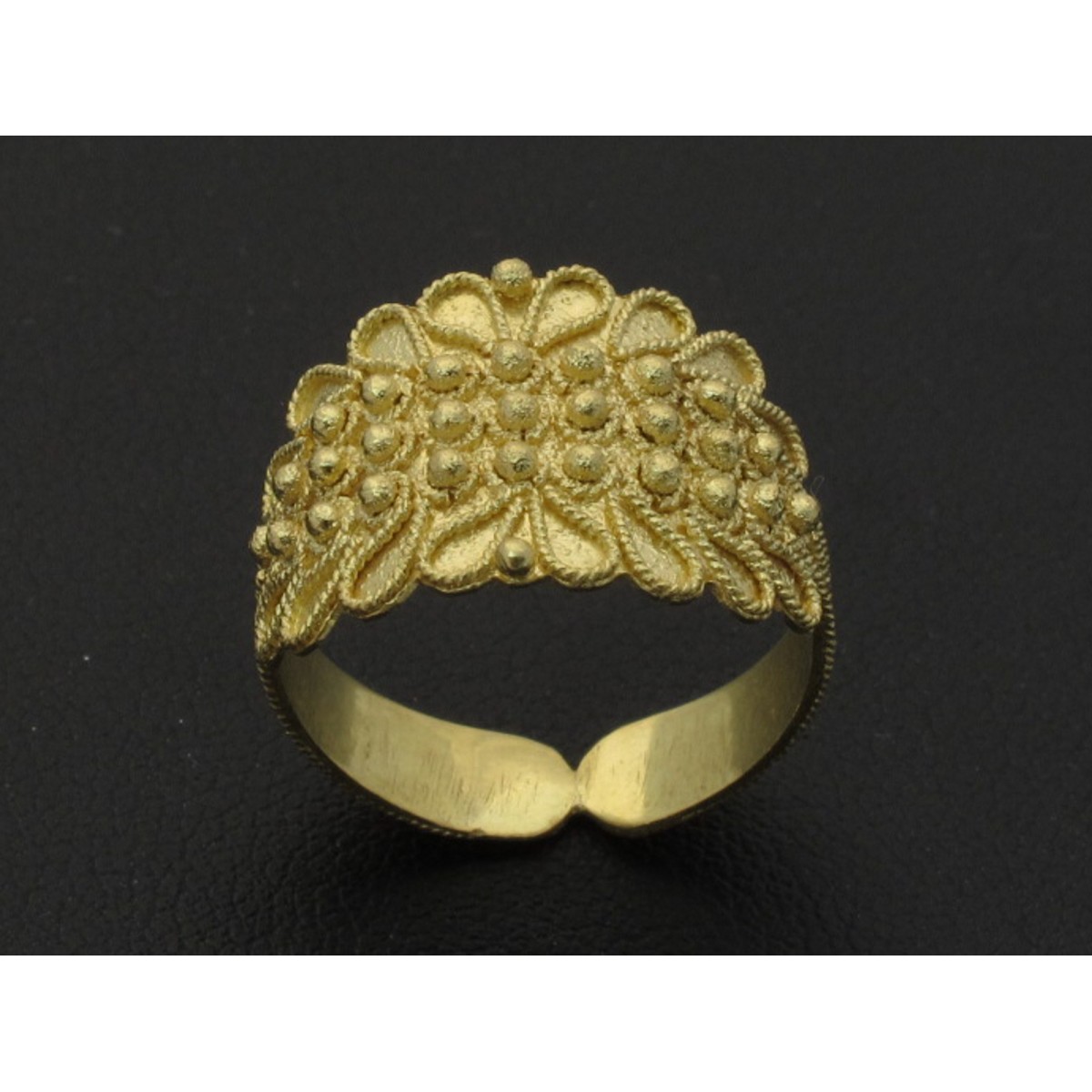 Anello fede sarda oro 750% 18 kt foglia 3  