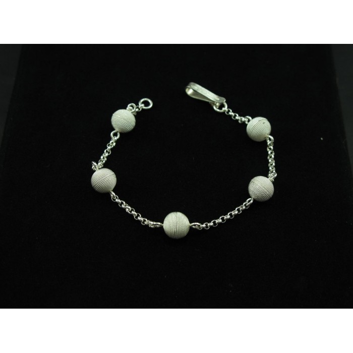 Bracciale argento 925% con sfere in filigrana sarda